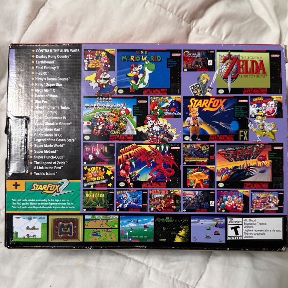 Nintendo Super NES Classic Edition Mini Console SNES 21 Games Star Fox 2 Gray - Picture 2 of 3